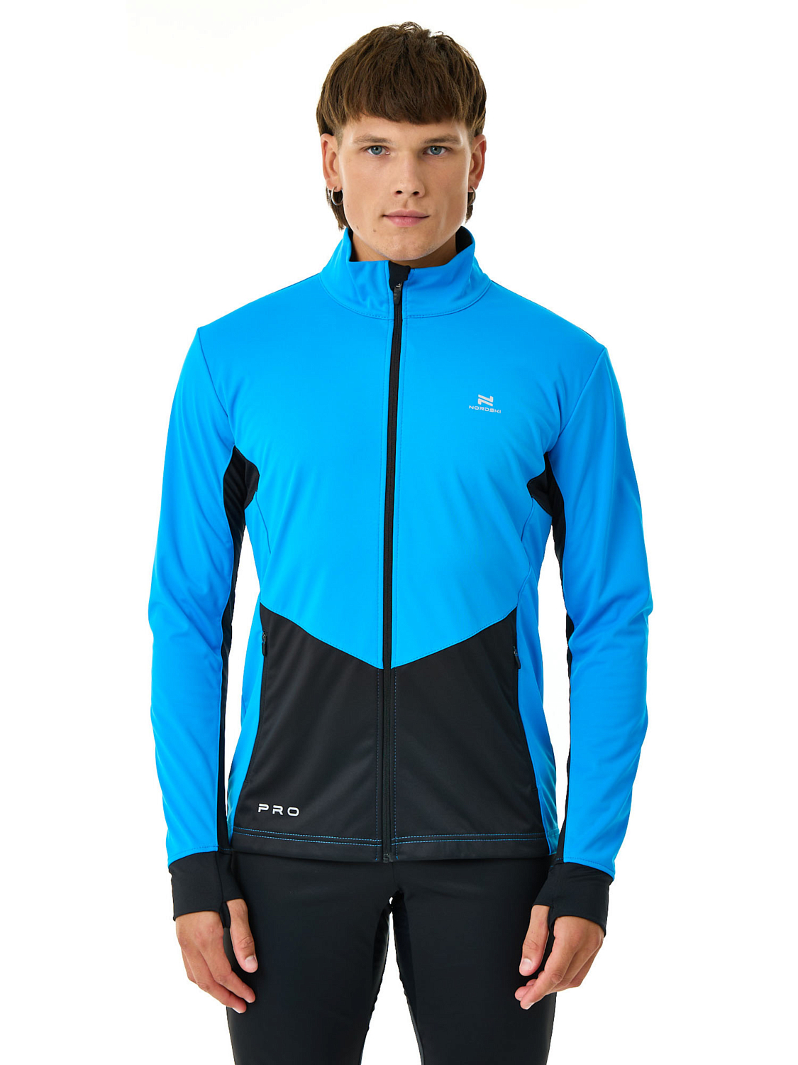 Куртка беговая Nordski Pro Light Blue/Black