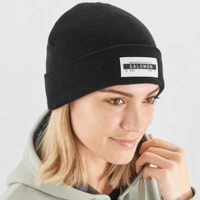 Шапка SALOMON 2022-23 Outlife Logo Beanie Black