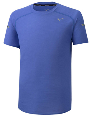 Футболка беговая Mizuno DryAeroFlow Tee синий