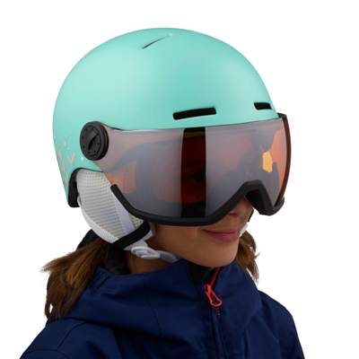 Зимний шлем с визором SALOMON Grom Visor Aruba Glossy/Univ.