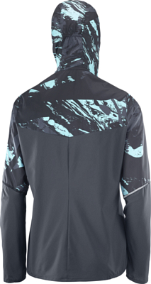 Куртка беговая SALOMON Agile Fz Hoodie W Crystl Black/AO/Ebony