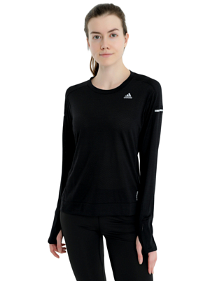 Футболка с длинным рукавом Adidas Cooler Longslee Black