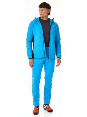 Куртка беговая Nordski Hybrid Warm 2.0 Light Blue/Black