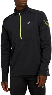 Куртка беговая Asics 2020-21 Lite-Show Winter 1/2 Zip Top Performance Black/Graphite Grey