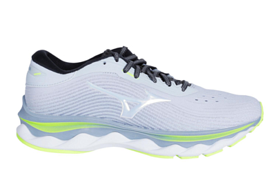 Mizuno Wave Sky 5 Heather White Neo Lime