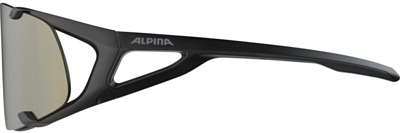 Очки солнцезащитные ALPINA Hawkeye Q-Lite Black Matt/Q-Lite Silver Mirror, Cat. 3,Hypdophobic, Fogstop