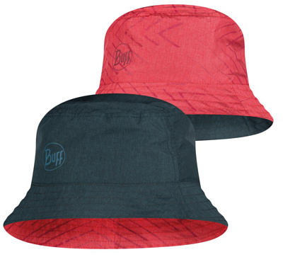 Панама Buff Travel Bucket Hat Collage Red-Black