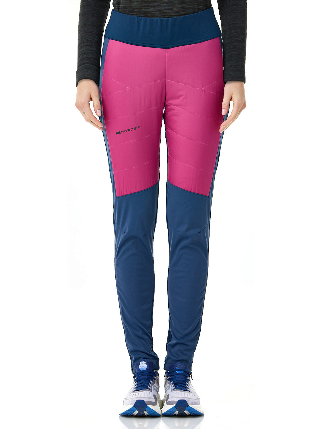 Брюки беговые Nordski Hybrid Pro Blue/Fuchsia