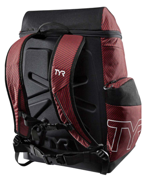 Рюкзак TYR Alliance 45L Backpack Team Carbon Print Красный