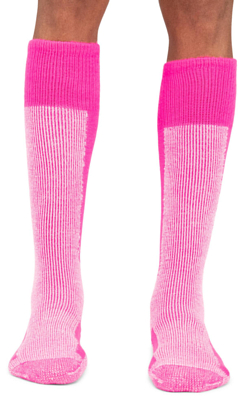 Носки THORLO'S Skiing Maximum Cushion Over-Calf Schuss Pink/White