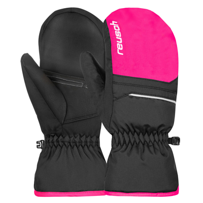 Варежки детские REUSCH Alan Junior Black/Pink Glo