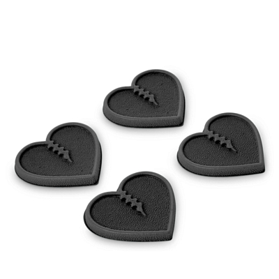 Наклейка на сноуборд CRABGRAB Mini Hearts Black