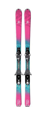 Горные лыжи с креплениями SALOMON SKI SET E QST LUX Jr XS + E EZY5 J7