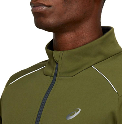 Куртка беговая Asics 2020-21 Lite-show winter jacket Smog Green/Graphite Grey