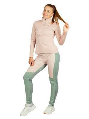 Брюки беговые Nordski Hybrid Pro W Ice Mint/Soft Pink