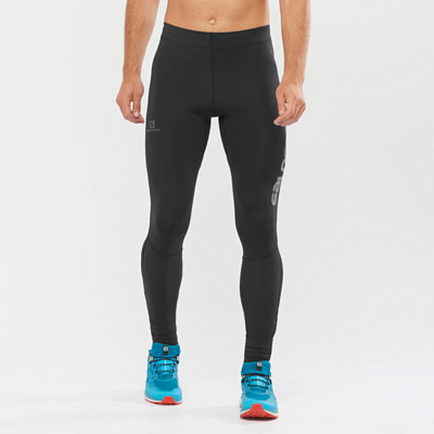 Тайтсы беговые SALOMON Agile Long Tight M Black/Nocturne