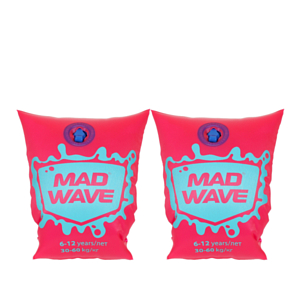 Нарукавники для плавания MAD WAVE 6-12 years Pink