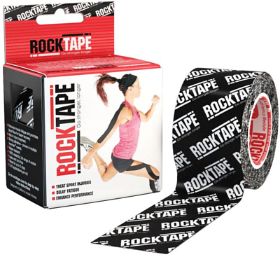 Кинезиотейп Rocktape Classic, 5см х 5м Black