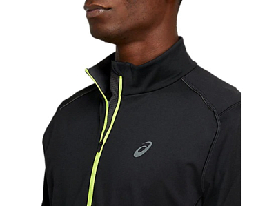 Куртка беговая Asics 2020-21 Lite-Show Winter 1/2 Zip Top Performance Black/Graphite Grey