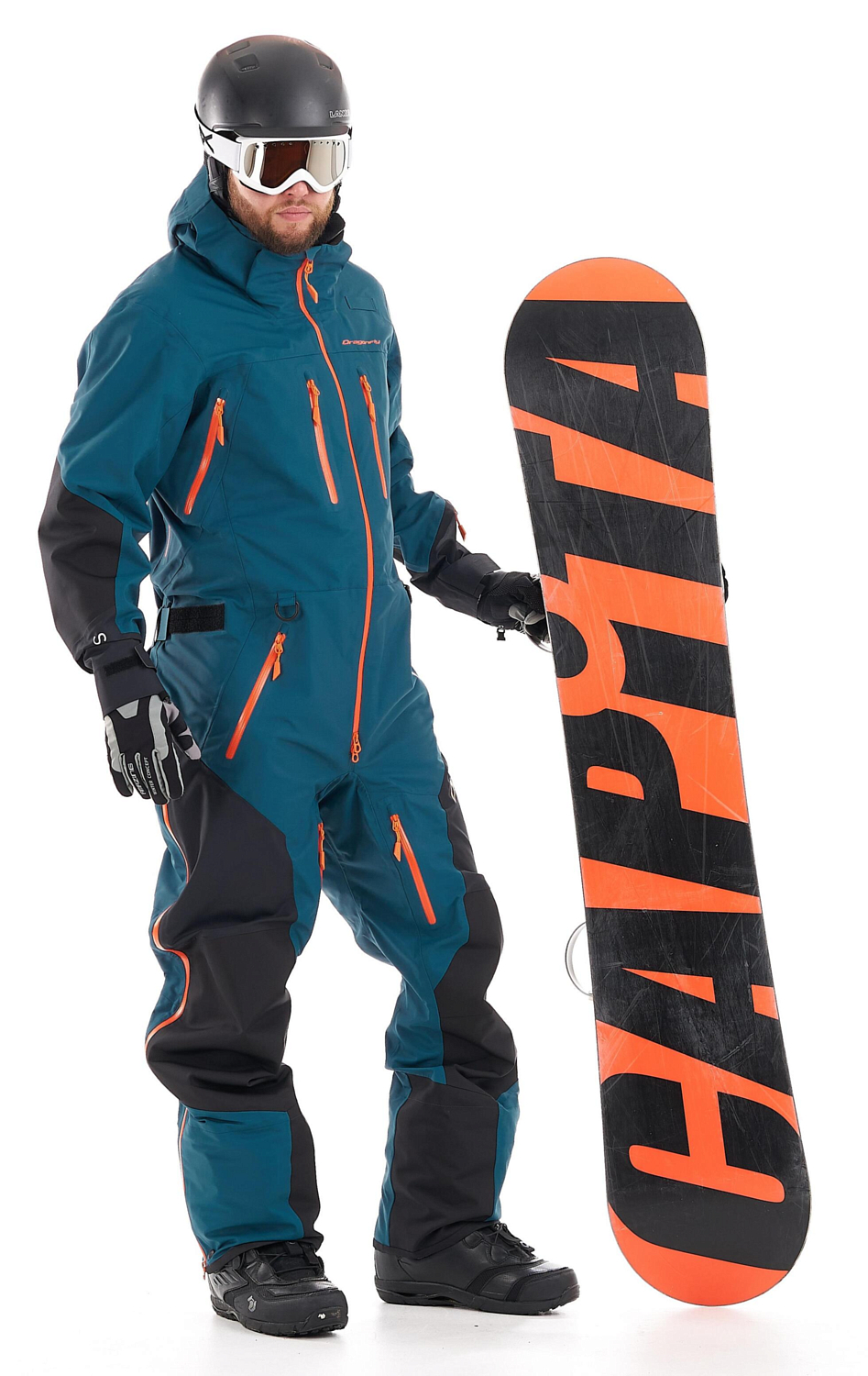 Комбинезон сноубордический Dragonfly SuperLight 3L Dark Ocean-Orange