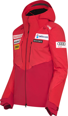 Куртка горнолыжная Descente S.I.O Insulated Jacket Swiss National Team Replica Electric Red