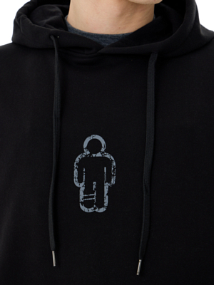 Толстовка ROMP Crack Hoodie M Black