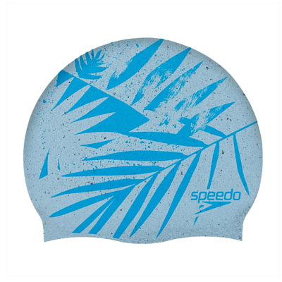 Шапочка для плавания Speedo Printed Recycled Cap Au Blue