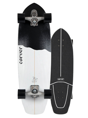 Лонгборд Carver C7 Black Tip Surfskate Complete V0 32,5&quot; Raw