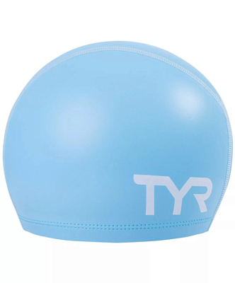 Шапочка для плавания TYR Long Hair Silicone Comfort Swim Cap Голубой