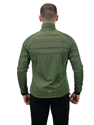 Куртка беговая NONAME Hybrid Warm 24 Forest Green