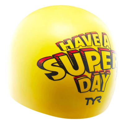 Шапочка для плавания TYR Super Day Swim Cap Желтый