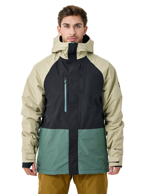 Куртка сноубордическая 686 Gore-Tex Core Insulated Putty Blk/Cypress Green