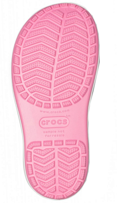 Сапоги резиновые Crocs Crocband Rain Boot Pink Lemonade/Lavender