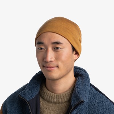 Шапка Buff Merino Heavyweight Hat Solid Mustard