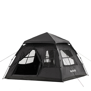 Палатка кемпинговая BlackDog Two Doors And Four Windows Tent Vinyl Black
