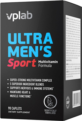 Мультивитамины vplab комплекс для укрепления мужского организма Ultra Mens Sport, 90 капс