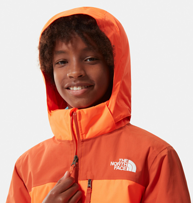 Куртка горнолыжная детская The North Face Snowquest Plus Jkt Y Pwrorg/Brntochr