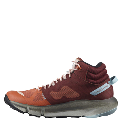 Ботинки SALOMON Predict Hike Mid Gtx W Mecca Orange/Madder Brown/Crystl Blue