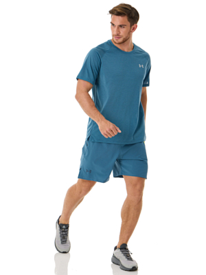 Футболка беговая Under Armour Streaker Static Blue/Lime Surge