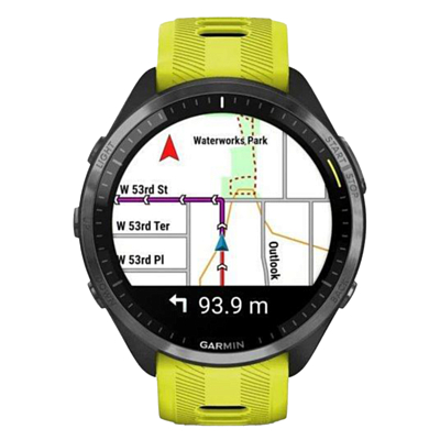 Часы Garmin Forerunner 965 47мм Черный/Серый/Желтый