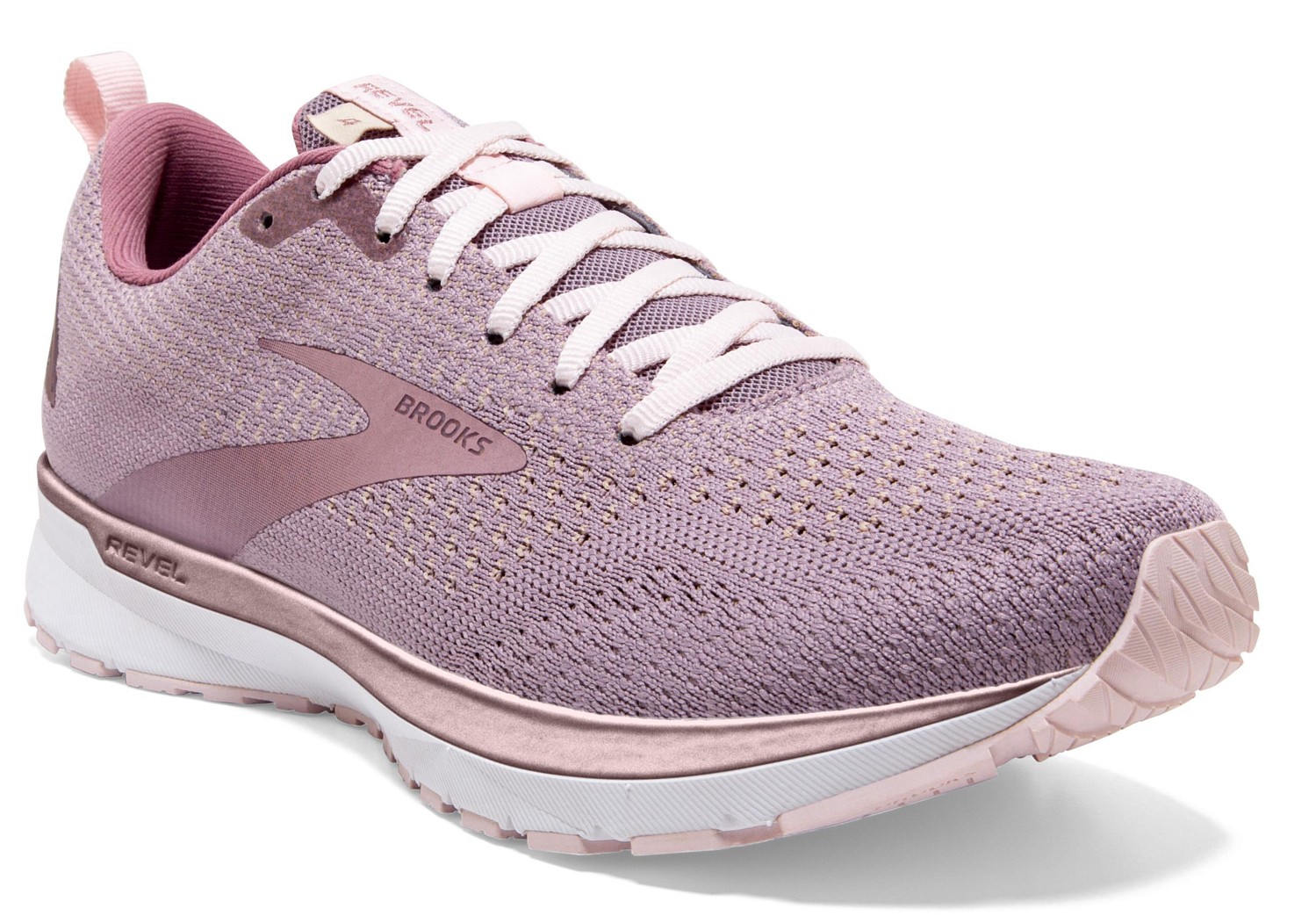 BROOKS Revel 4 Almond Metallic Primrose