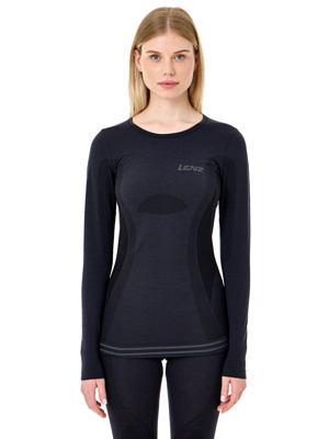 Термобельё верх LENZ Merino 6.0 Round Neck Black