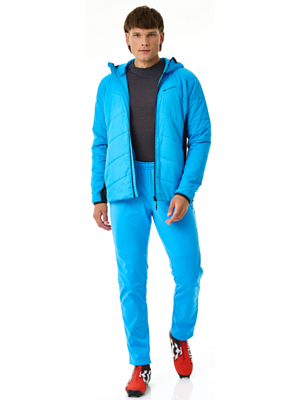 Куртка беговая Nordski Hybrid Warm 2.0 Light Blue/Black