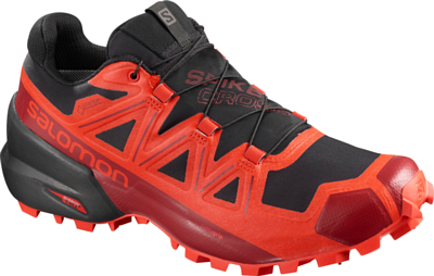 Беговые кроссовки SALOMON Spikecross 5 Gtx Black/Racing Rd/Rd Dahlia