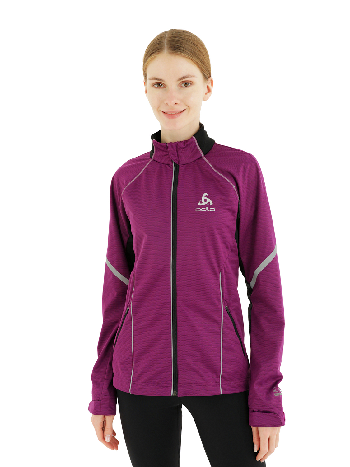 Куртка беговая ODLO Jacket FREQUENCY Grape Juice/Black