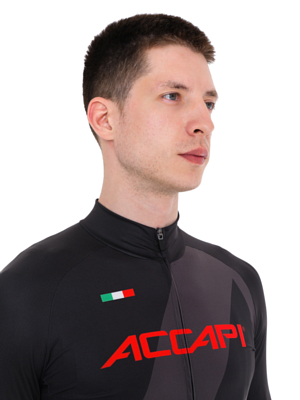 Велоджерси Accapi Long Sleeve Shirt Full Zip M Black