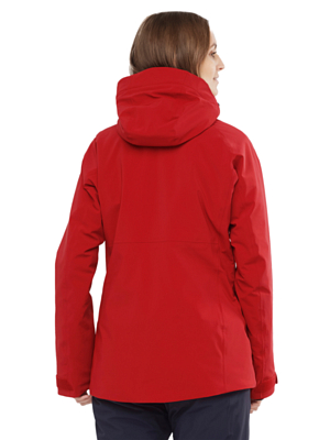 Куртка горнолыжная SALOMON Brilliant Jkt Women'S red Chili/White