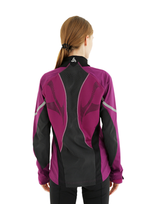 Куртка беговая ODLO Jacket FREQUENCY Grape Juice/Black