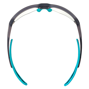 Очки солнцезащитные CEBE Strack Ultimate L Translucent Black Teal Matte-Zone Vario Grey/Blue