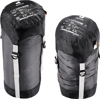 Спальник Deuter Exosphere 0° SL левый Graphite/Mango